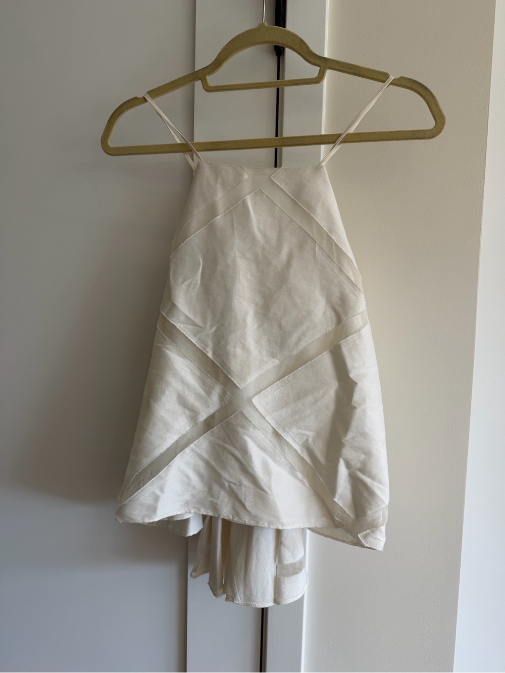 MILLY Strappy A-Line Halter Top